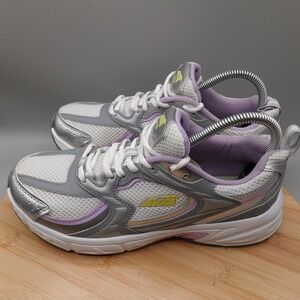 Avia Shoes Womens 9 Silver Purple White 5000 Athletic Sneakers WMAV43GX002L
